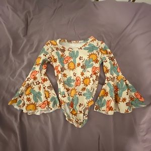 Baby girls western bodysuit